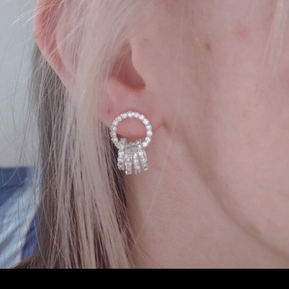 Beautiful Rhinestone Decor Earrings - Picture 12 of 14